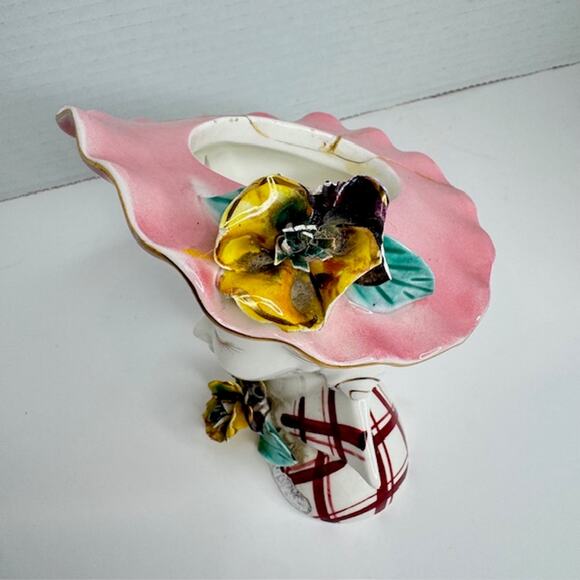 Vintage Lefton Lady Head Vase "Margo" Collectible - Picture 3 of 9